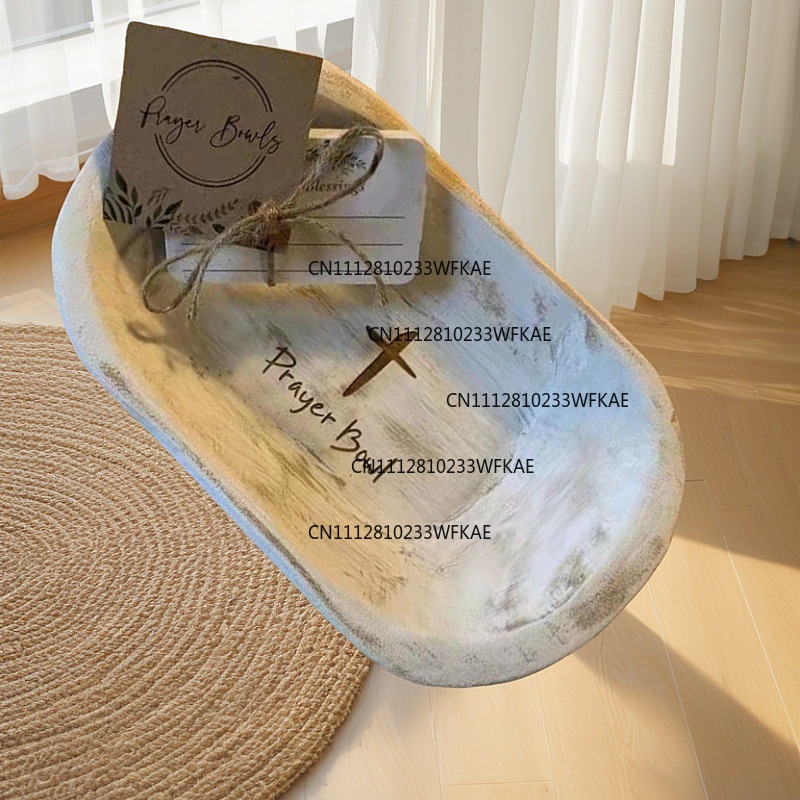 Home Bathroom Accessories - Creative cross white tray, home accessory