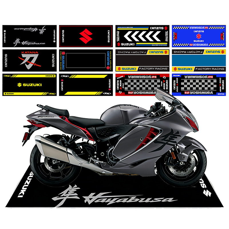 Home Bathroom Rugs - Motorcycle Display Carpet Suzuki Parking Mat