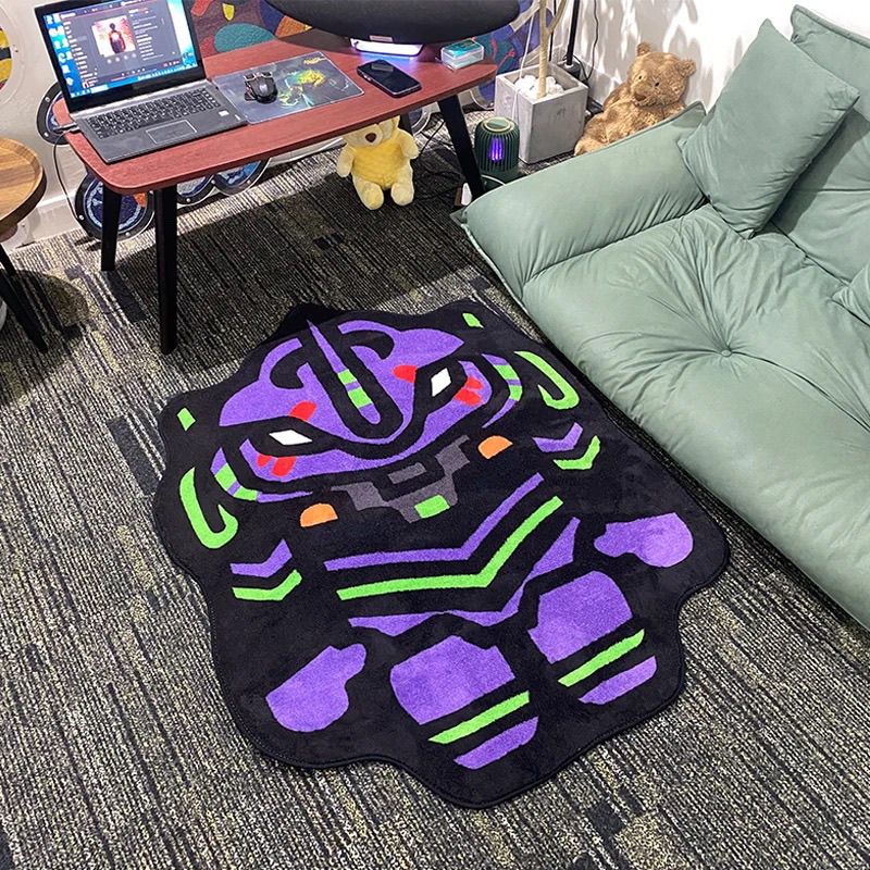 Home Bathroom Rugs - NEON GENESIS EVANGELION Designer Plush Rug
