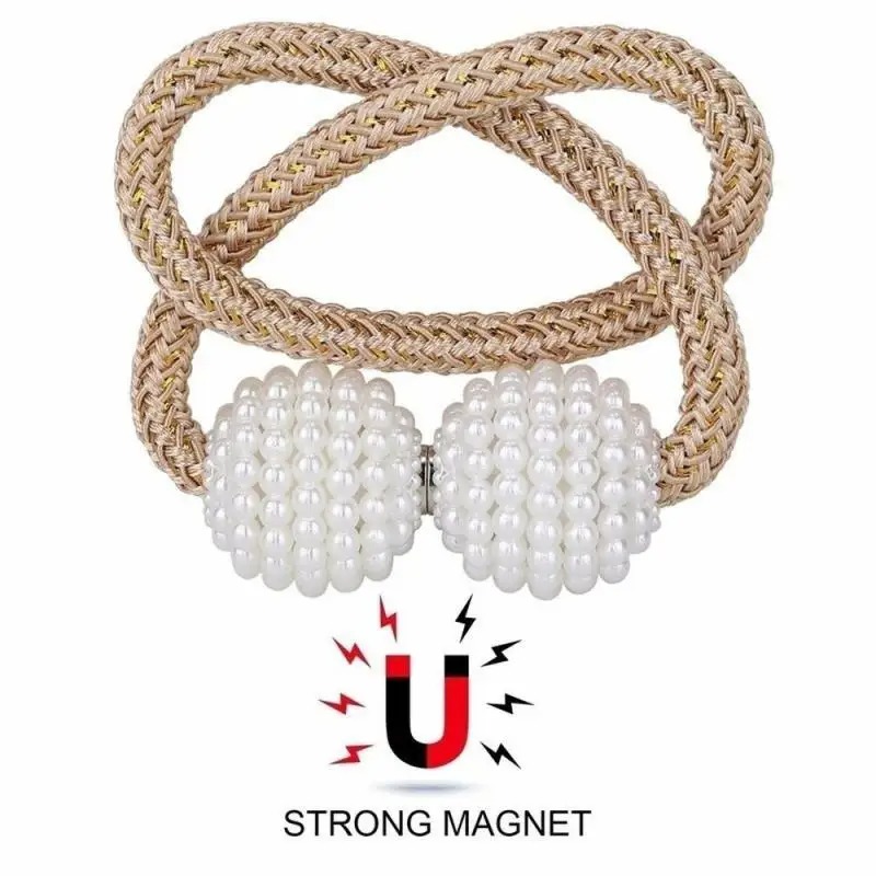 1/2PCS Pearl Magnetic Curtain  - огляд і ціна Home Bathroom Accessories