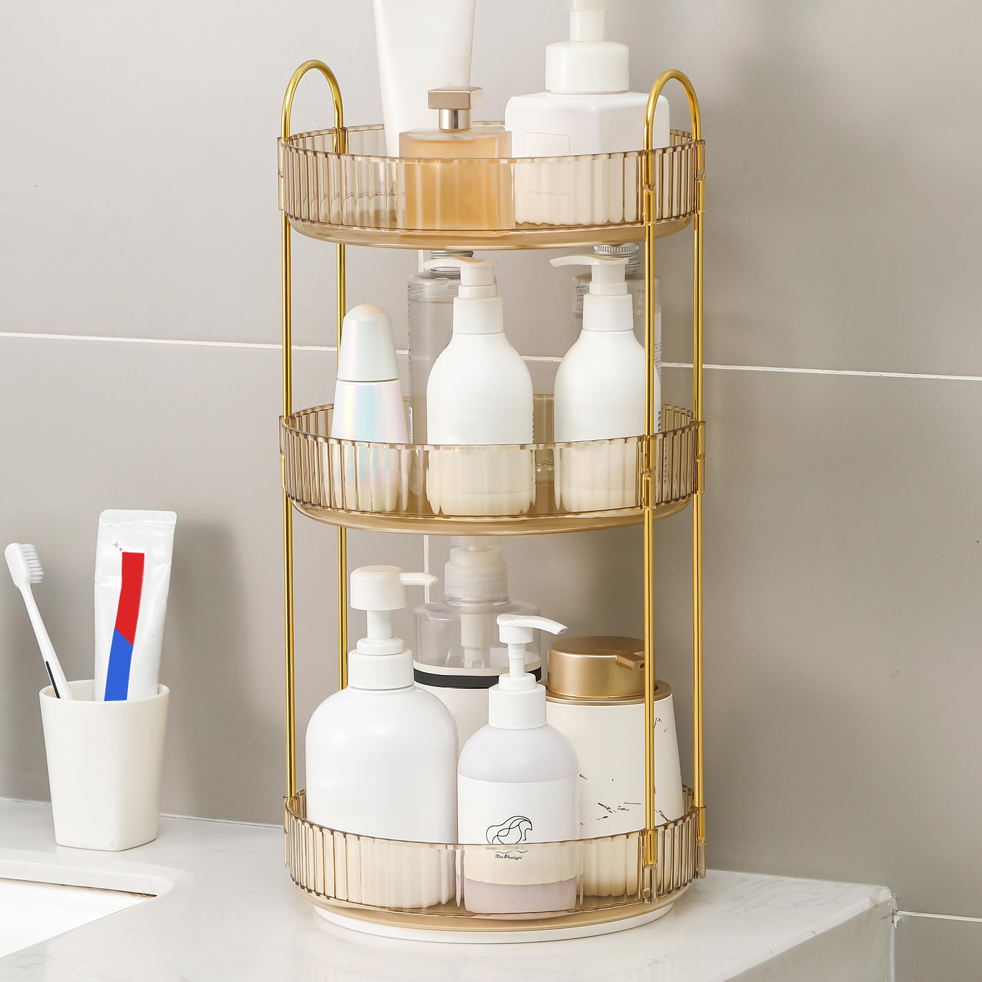 360 Rotating Makeup Organizer  - огляд і ціна Home Essentials Bathroom Rack