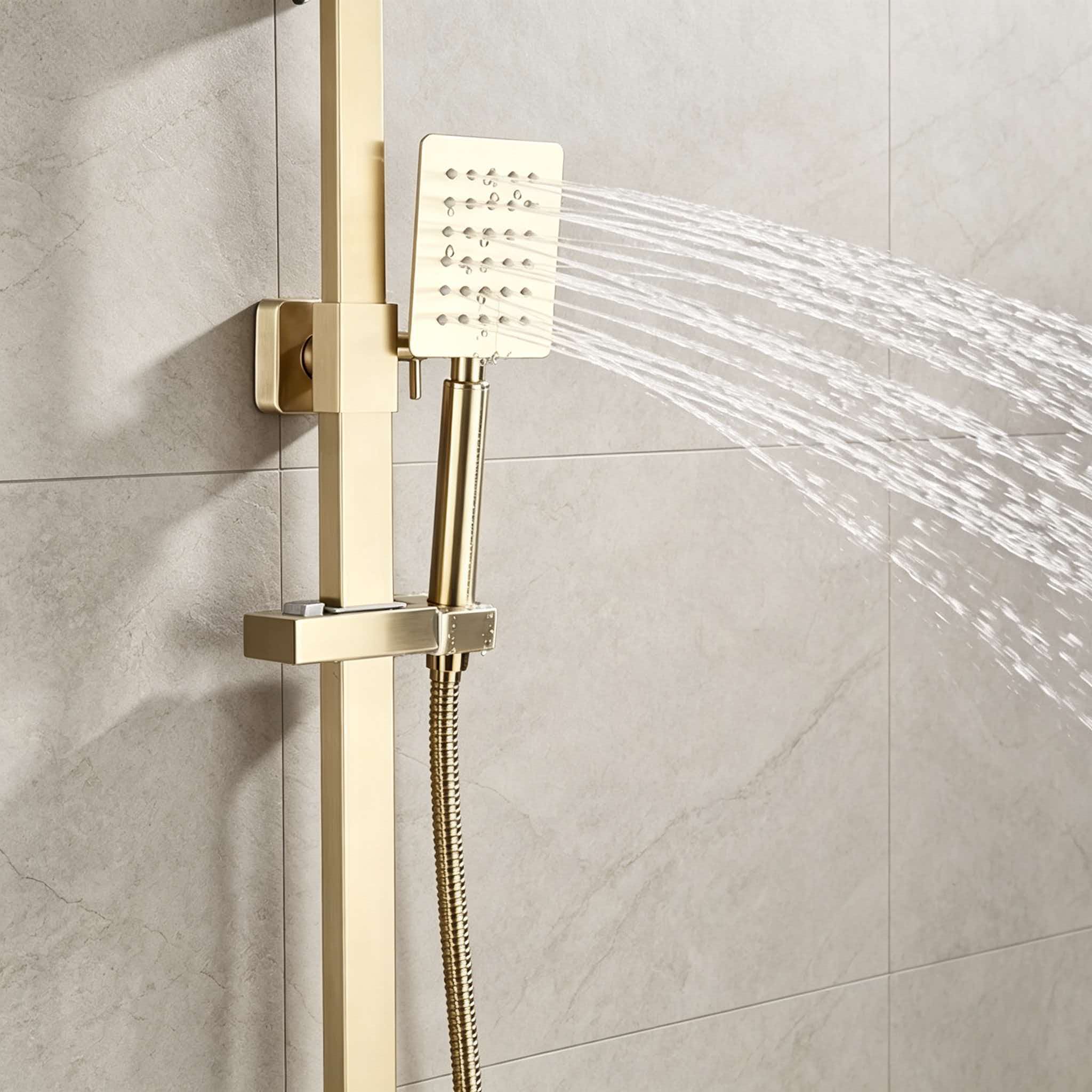 Gold shower set stainless stee - огляд і ціна Home Bathroom Set