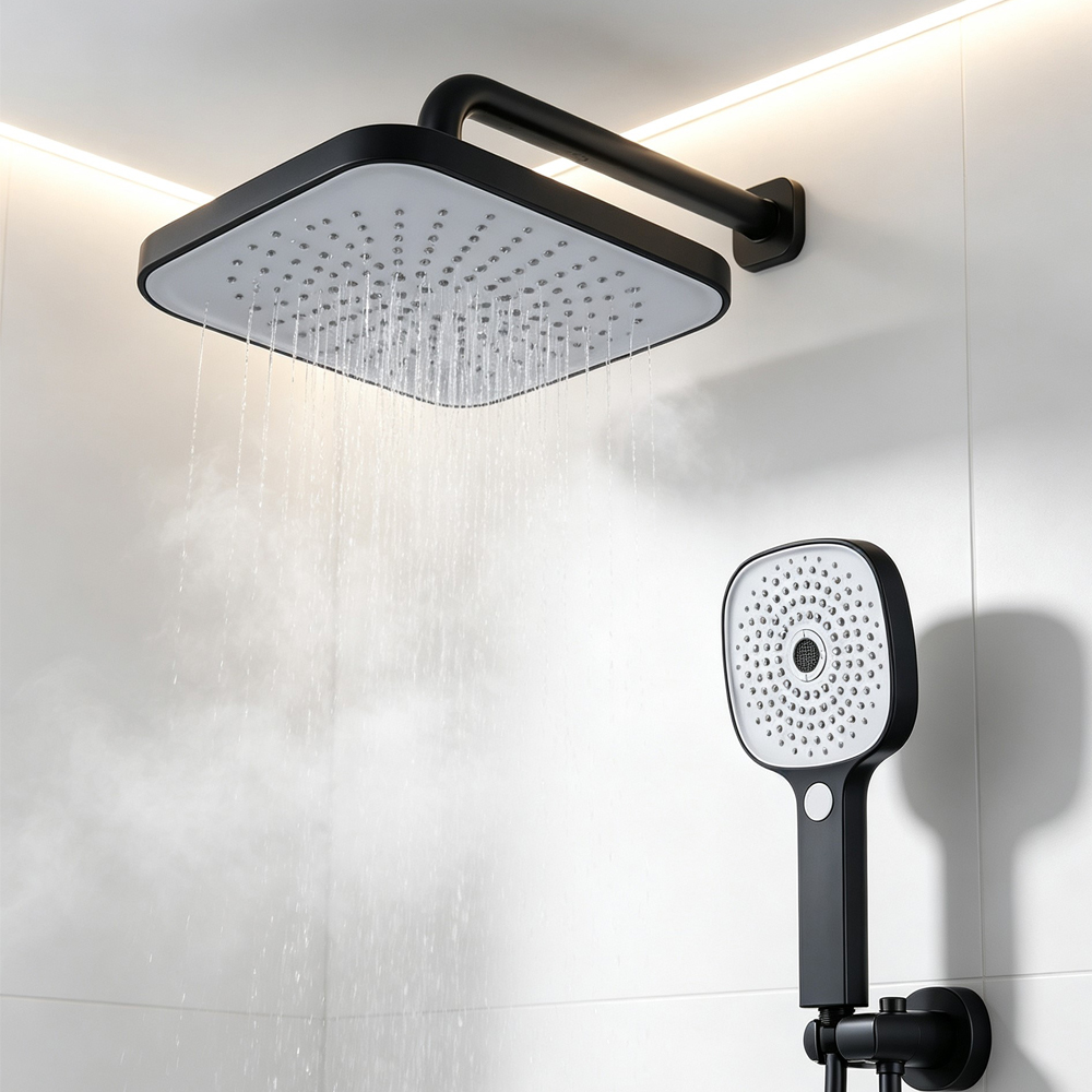Overhead Rain Shower Head +Hig - огляд і ціна Home Bathroom Accessories