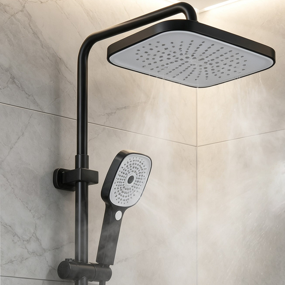 Overhead Rain Shower Head +Hig - огляд і ціна Home Bathroom Accessories