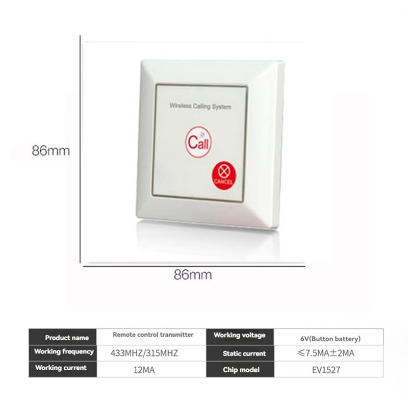 ABGN Caregiver Pager Alarm SOS - огляд і ціна Home Bathroom Called