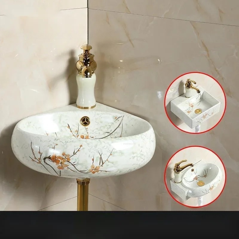 & Ceramic Corner Triangle Wall - огляд і ціна Home Bathroom Wall Decor