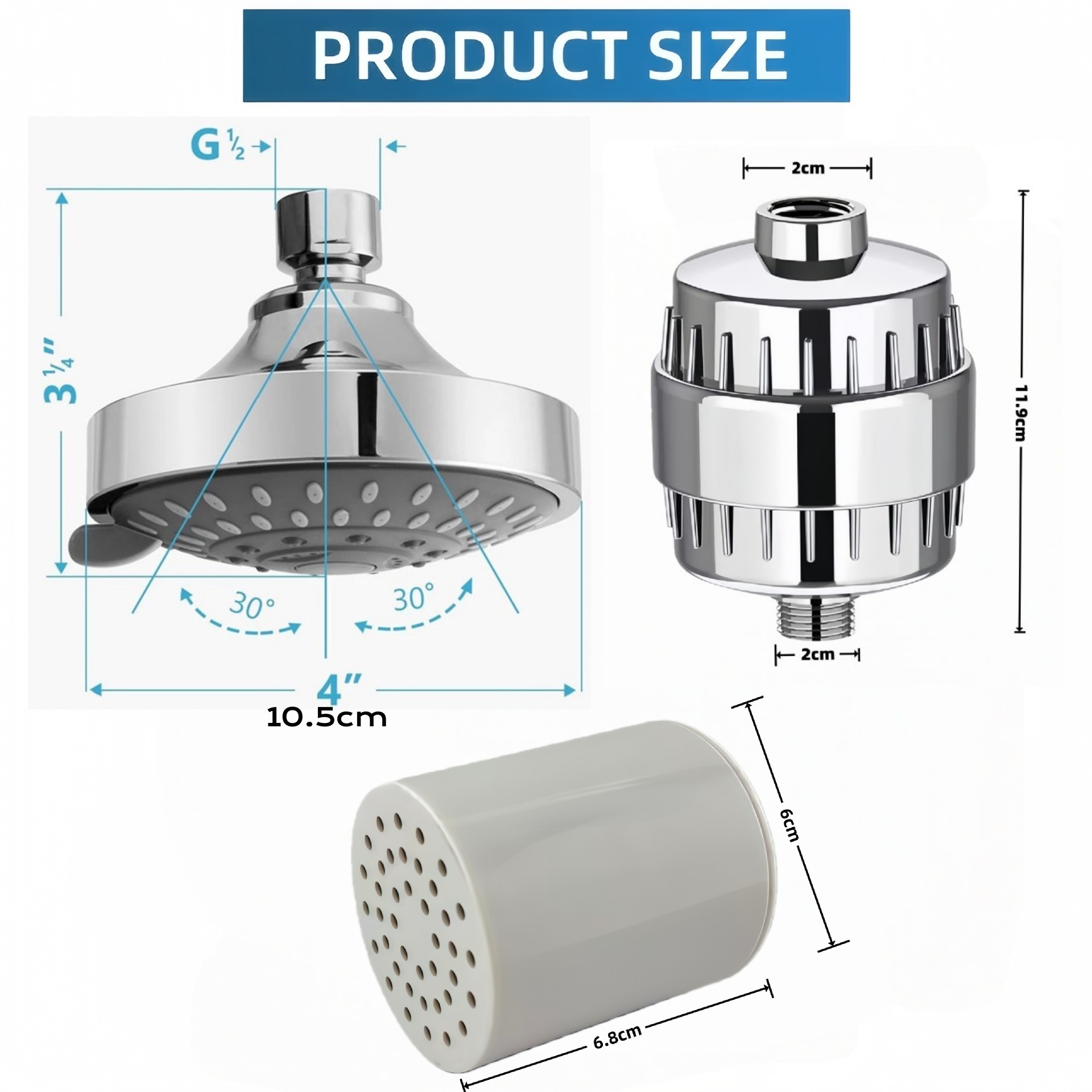15/20/25/30 Layer Filter Stage - огляд і ціна Home Bathroom Water Filter