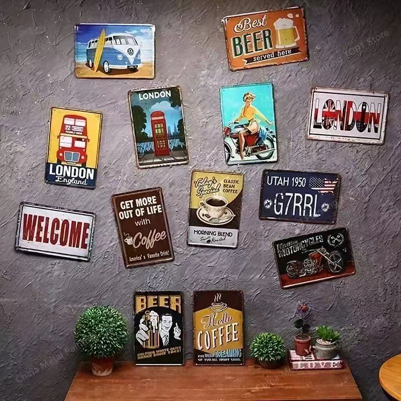 Metal Wall Art Poster - Stylis - огляд і ціна Home Bathroom Wall Decor