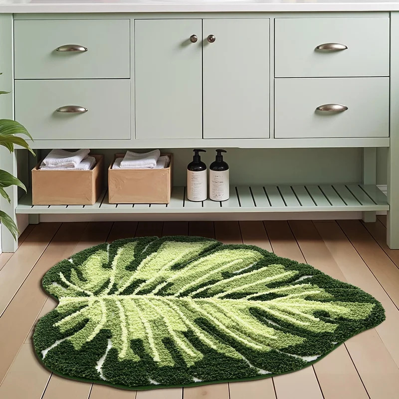 VIKAMA Non-Slip Bath Mat Green - огляд і ціна Zara Home Bathroom Mat