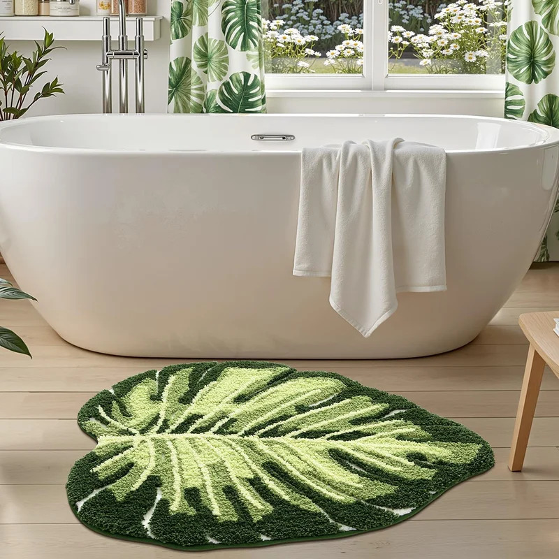 VIKAMA Non-Slip Bath Mat Green - огляд і ціна Zara Home Bathroom Mat