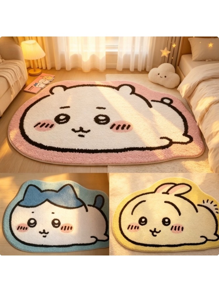 Chiikawa Cartoon Rug Anime Hac - огляд і ціна Home Bathroom Rugs