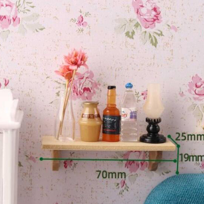1pcs 1:12 Dollhouse Wood Wall  - огляд і ціна Home Bathroom Wall Decor