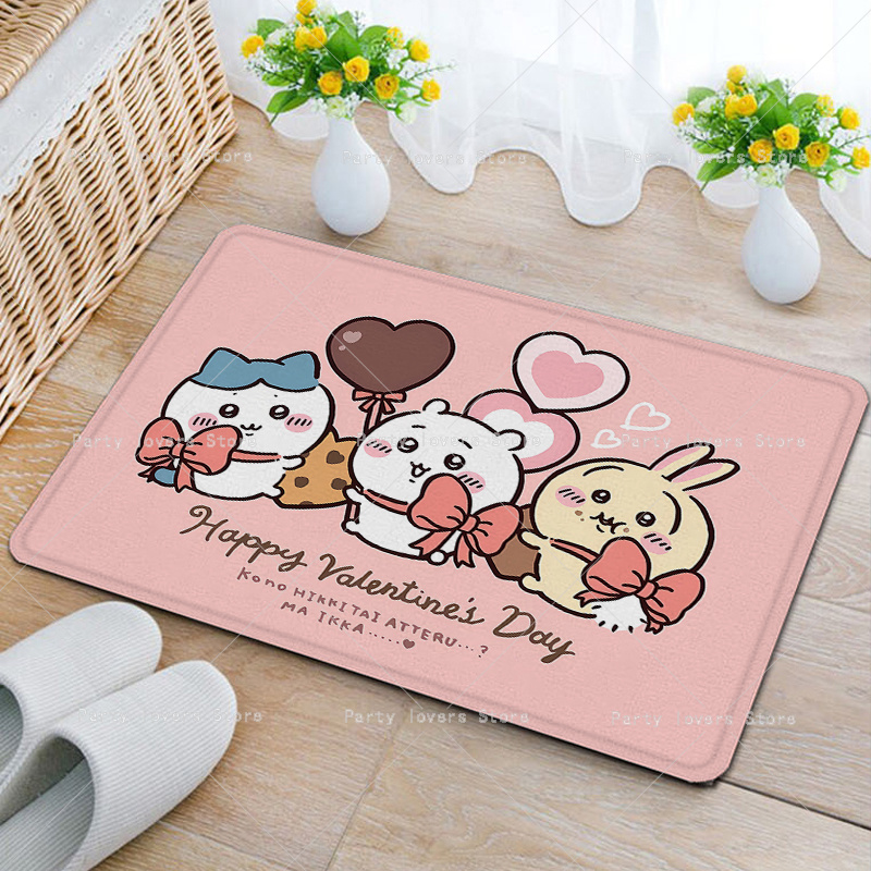 Anime Chiikawas Flannel Carpet - огляд і ціна Home Bathroom Rugs