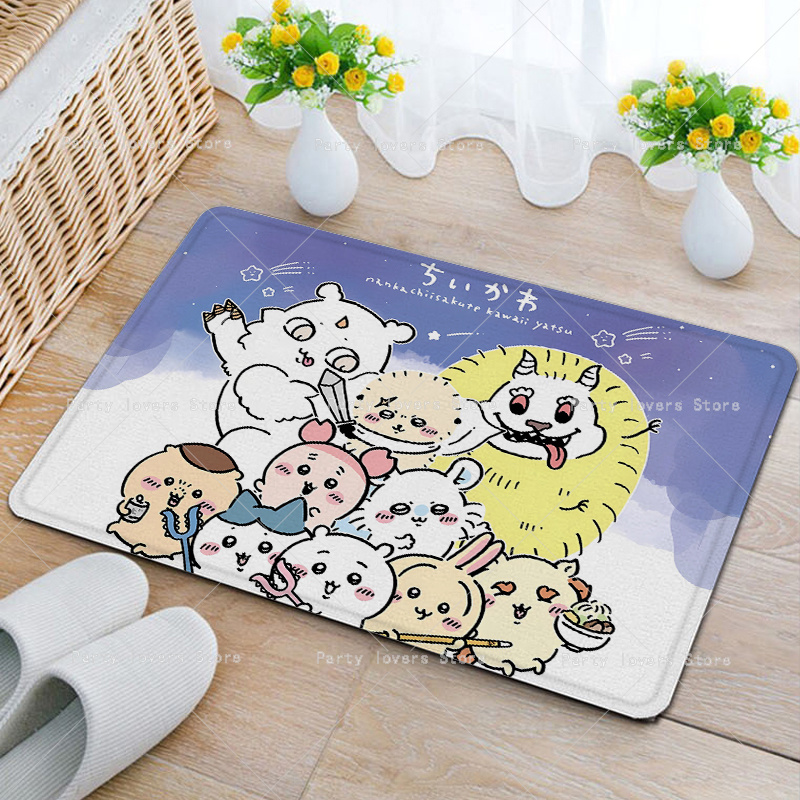 Anime Chiikawas Flannel Carpet - огляд і ціна Home Bathroom Rugs