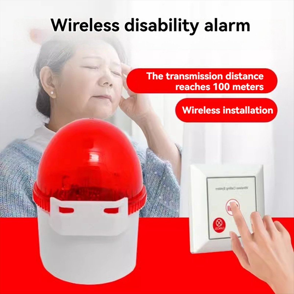 A40I Caregiver Pager Alarm SOS - огляд і ціна Home Bathroom Called