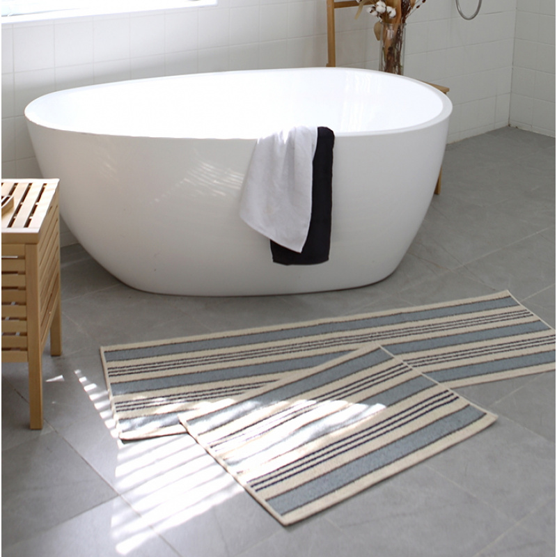 VIKAMA Korean Minimalist Strip - огляд і ціна Zara Home Bathroom Mat