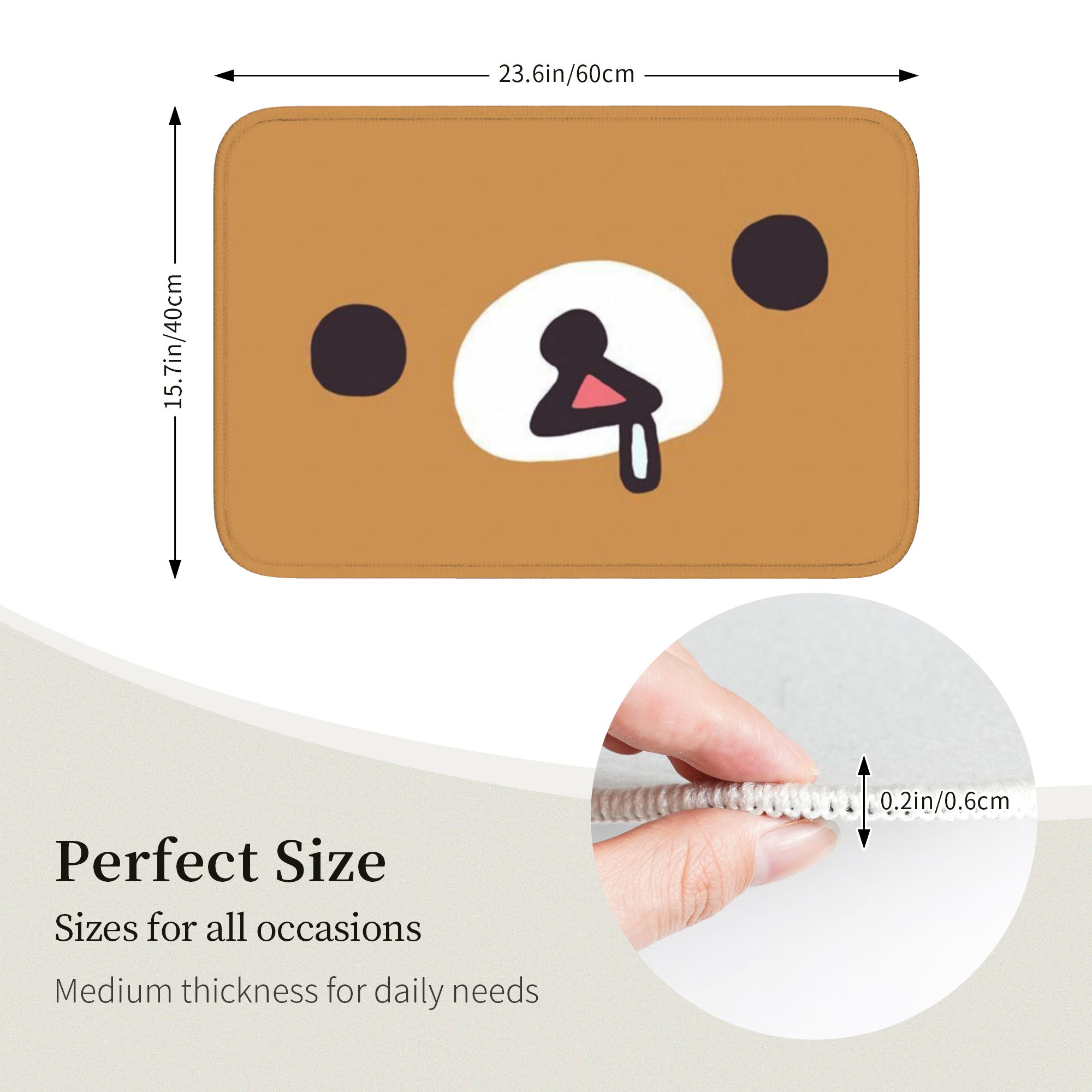 R-Rilakkumaes Cartoon Floor Do - огляд і ціна Home Bathroom Rugs