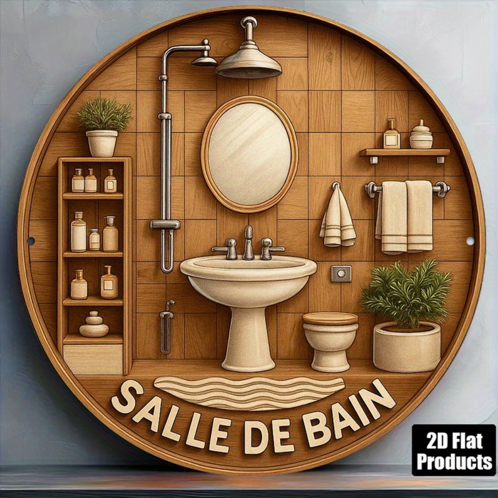 CIFBUY Retro French Bathroom R - огляд і ціна Home Bathroom Wall Decor