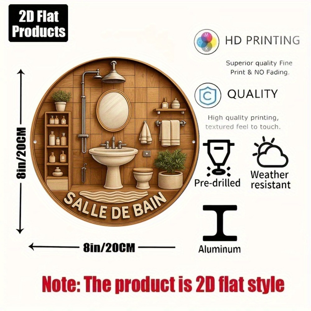 CIFBUY Retro French Bathroom R - огляд і ціна Home Bathroom Wall Decor
