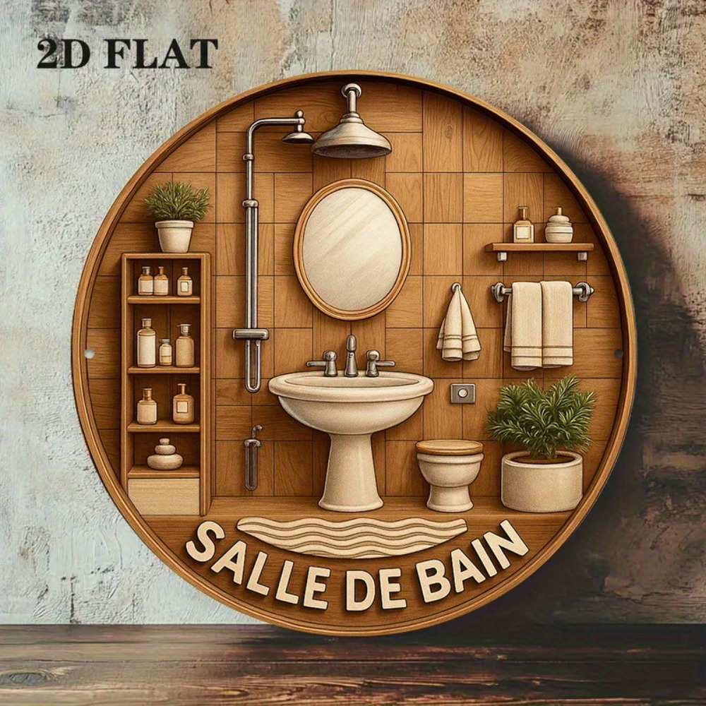 CIFBUY Retro French Bathroom R - огляд і ціна Home Bathroom Wall Decor