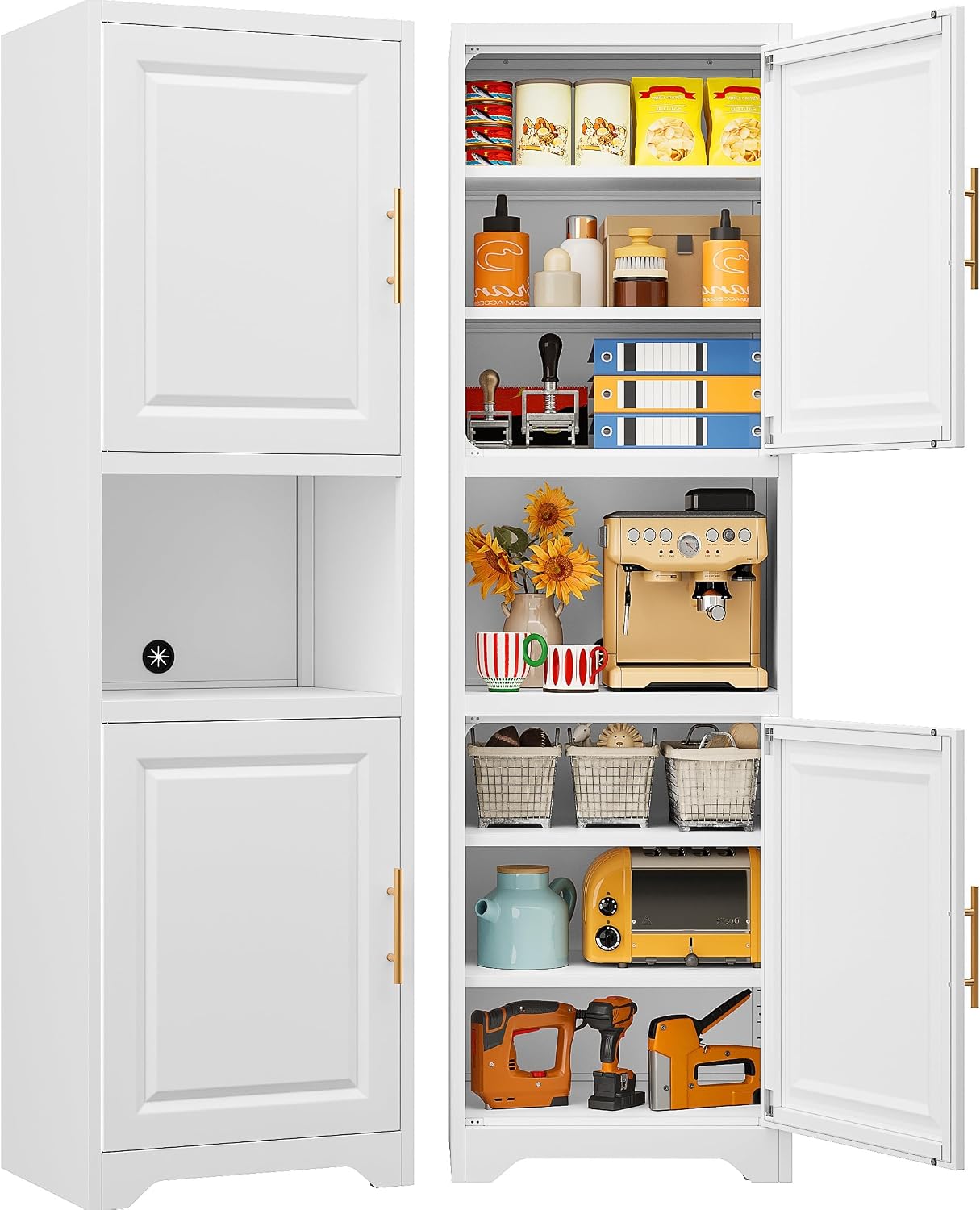 67 Inch Tall Narrow Storage Ca - огляд і ціна Home Bathroom Shelf