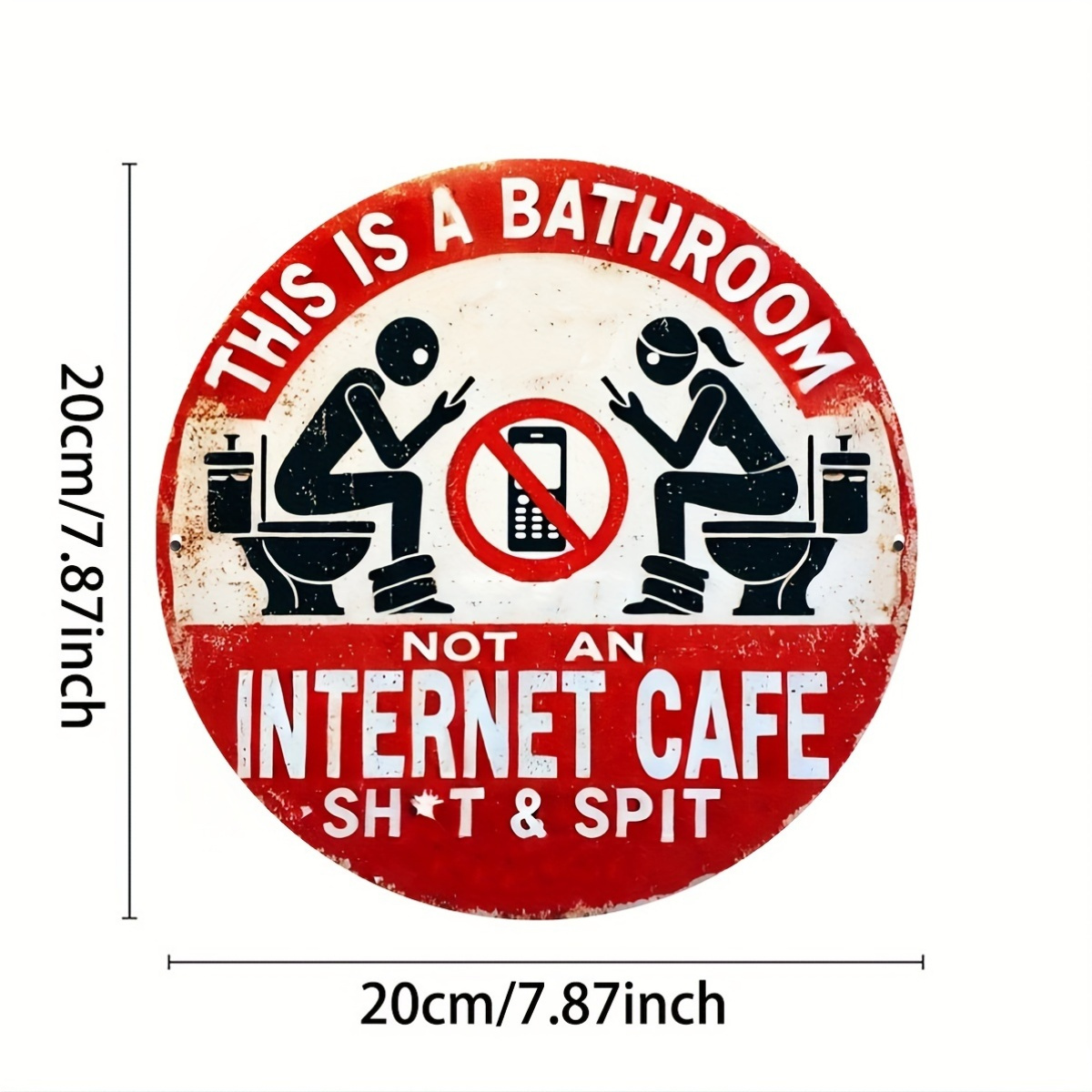1pc, 8x8 inches (20x20cm), Rus - огляд і ціна Home Bathroom Wall Decor