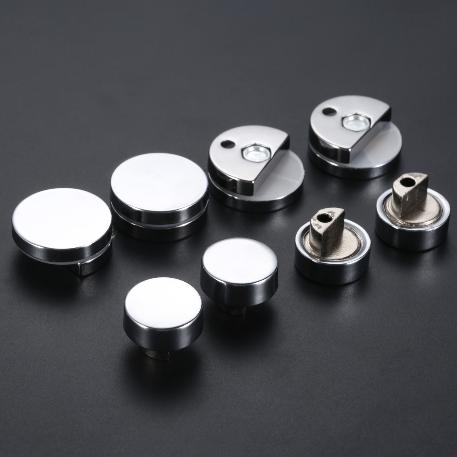 4pcs 20/27mm Round Glass Clamp - огляд і ціна Home Hardware Bathroom Mirrors