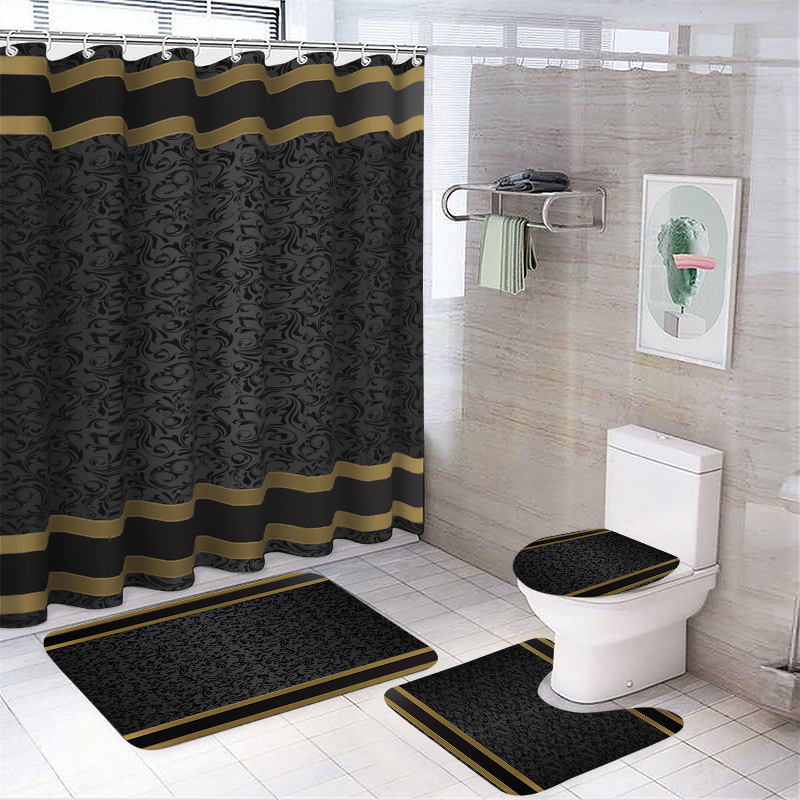 Luxury Black & Gold Bathroom S - огляд і ціна Zara Home Bathroom Mat
