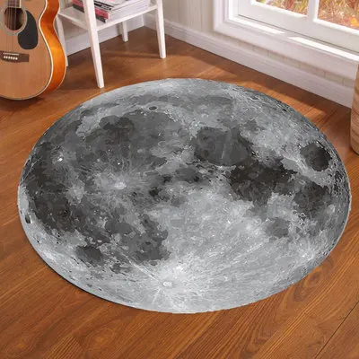 Galaxy Earth Moon Round Carpet - огляд і ціна Home Bathroom Rugs