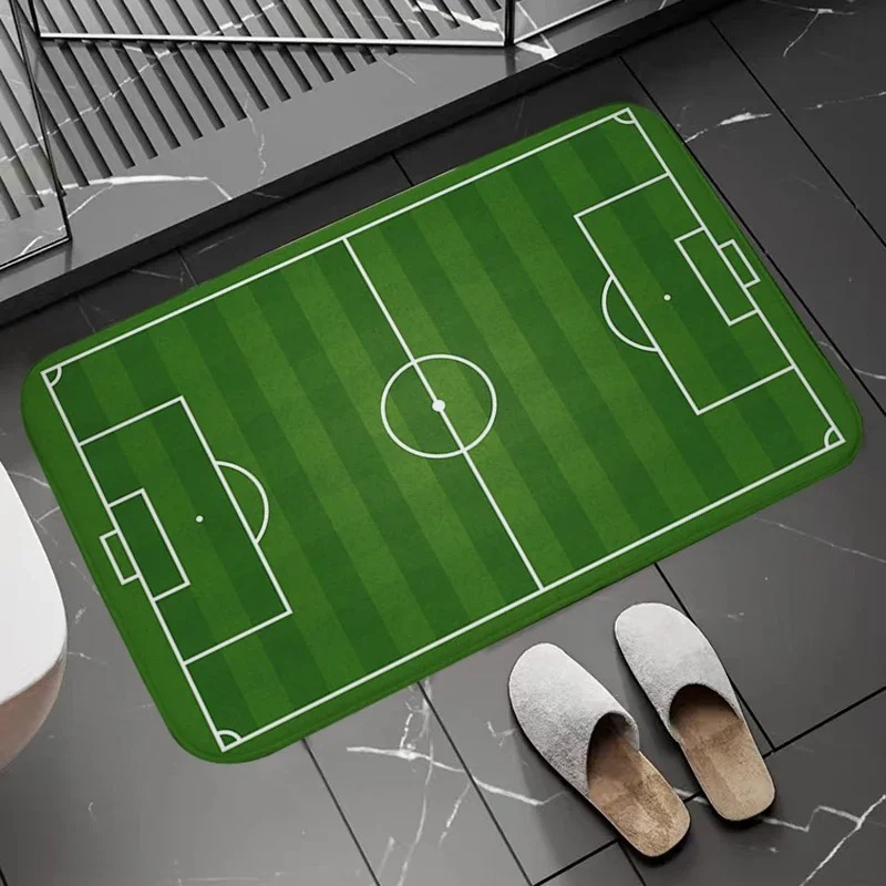 Soccer Field Pattern Door Mat  - огляд і ціна Zara Home Bathroom Mat