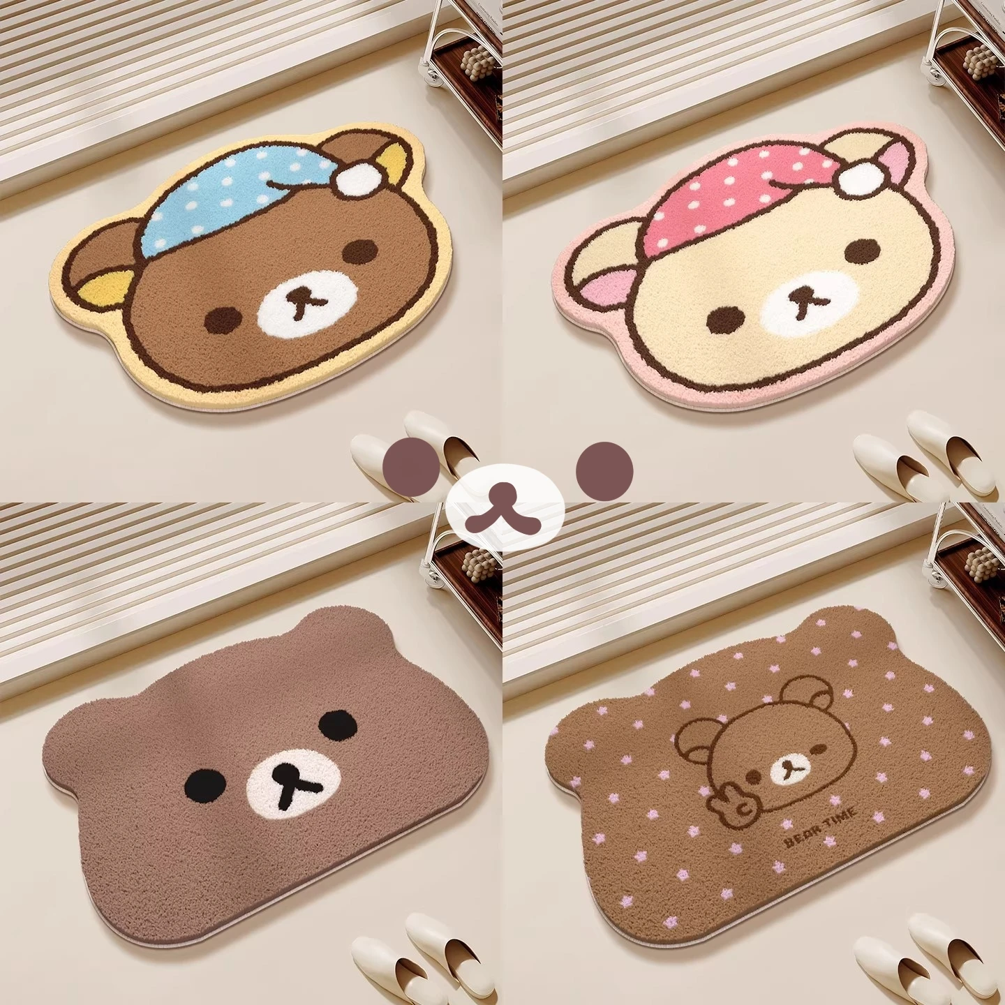 Japanese Rilakkuma Relax Bear  - огляд і ціна Home Bathroom Rugs